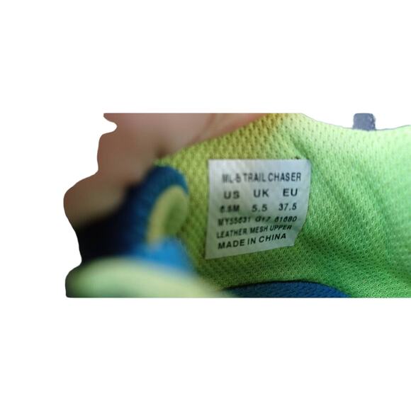 Merrell ML-B Trail Chaser Hiking Shoes Women's Size 6.5 EU 37.5 Grey Blue Yellow - Picture 7 of 7